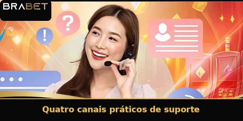 Quatro canais práticos de suporte